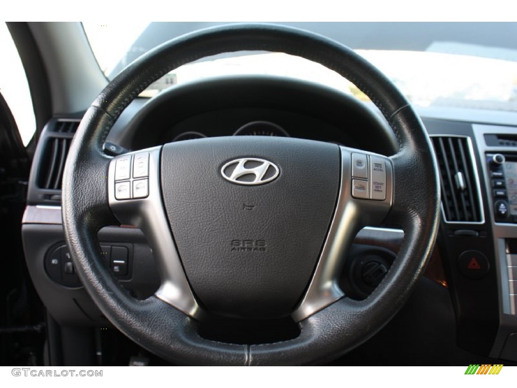 2010 Hyundai Veracruz Limited Saddle Steering Wheel Photo #78113198