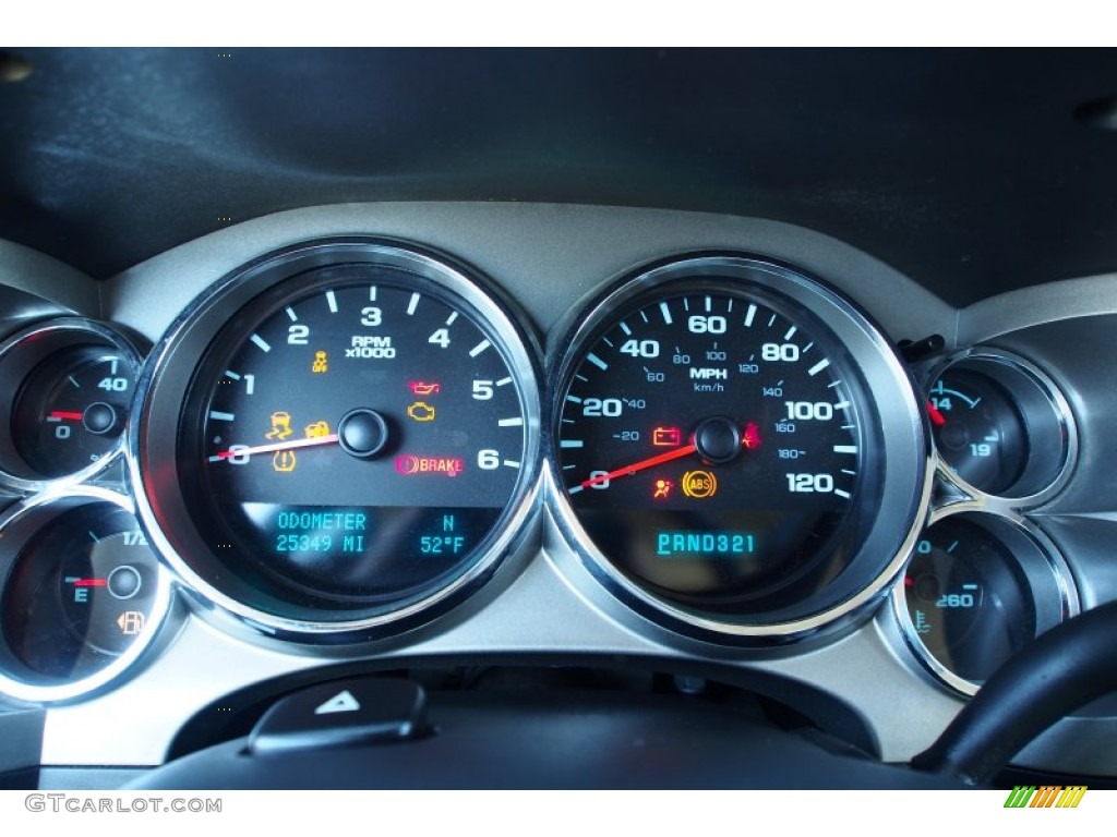 2012 Chevrolet Silverado 1500 LT Extended Cab Gauges Photo #78113629