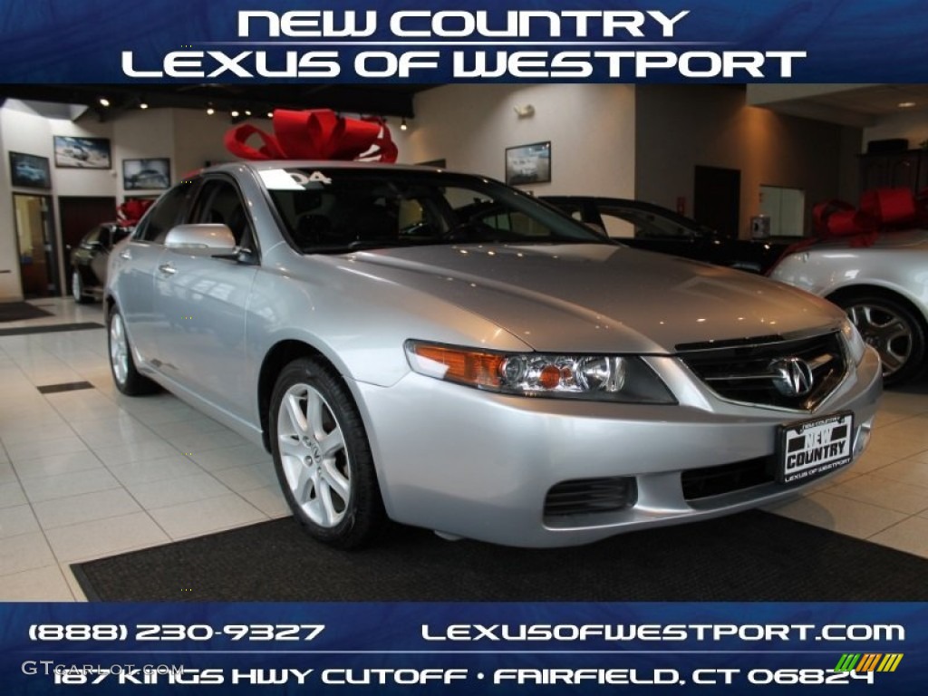 2004 TSX Sedan - Meteor Silver Metallic / Ebony photo #1