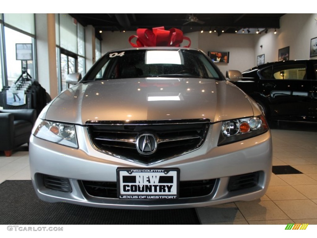 2004 TSX Sedan - Meteor Silver Metallic / Ebony photo #2