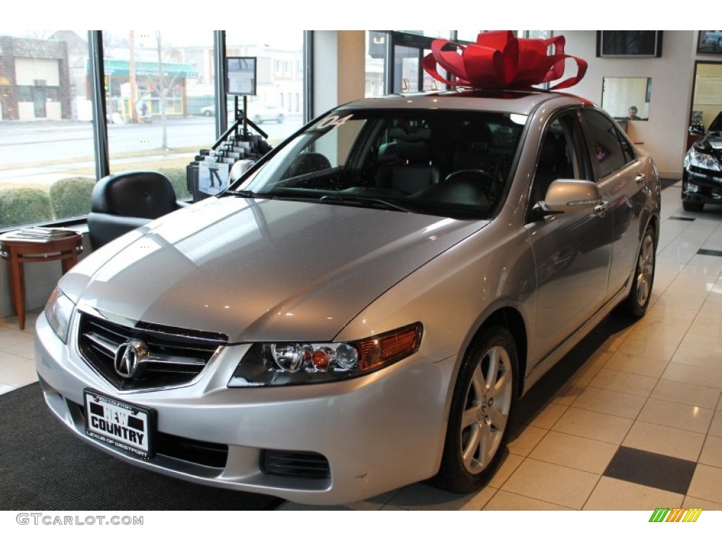 2004 TSX Sedan - Meteor Silver Metallic / Ebony photo #5