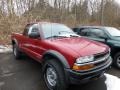 Dark Cherry Red Metallic 2002 Chevrolet S10 ZR2 Extended Cab 4x4 Exterior