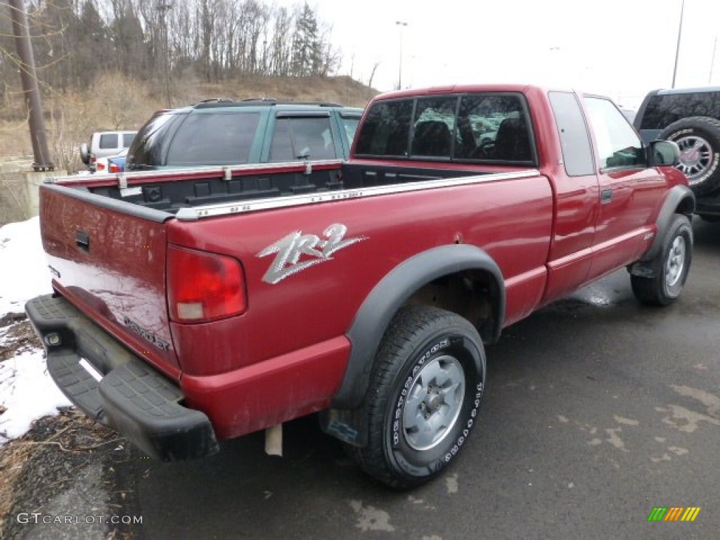 Dark Cherry Red Metallic 2002 Chevrolet S10 ZR2 Extended Cab 4x4 Exterior Photo #78114897