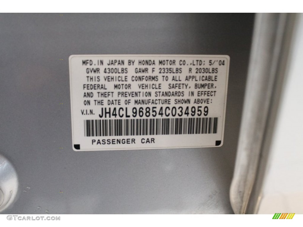 2004 TSX Sedan - Meteor Silver Metallic / Ebony photo #16