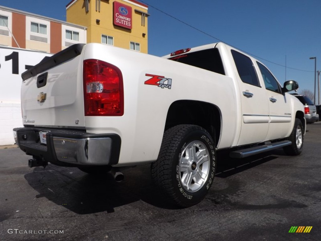 2011 Silverado 1500 LT Crew Cab 4x4 - White Diamond Tricoat / Light Cashmere/Ebony photo #8