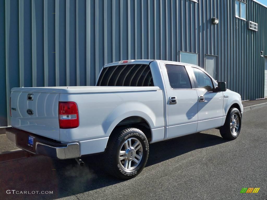 2005 F150 XLT SuperCrew - Oxford White / Medium Flint Grey photo #3