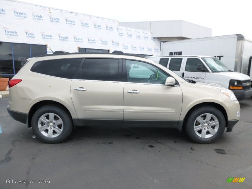 Gold Mist Metallic 2010 Chevrolet Traverse LT AWD Exterior Photo #78116577