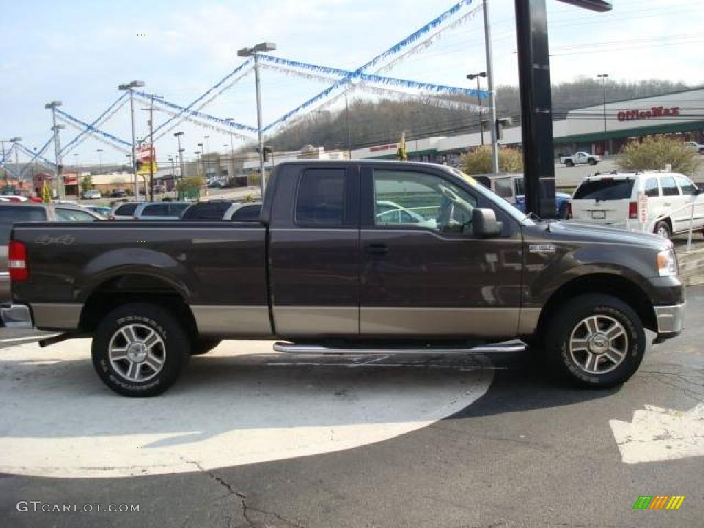 2006 F150 XLT SuperCab 4x4 - Dark Stone Metallic / Tan photo #5