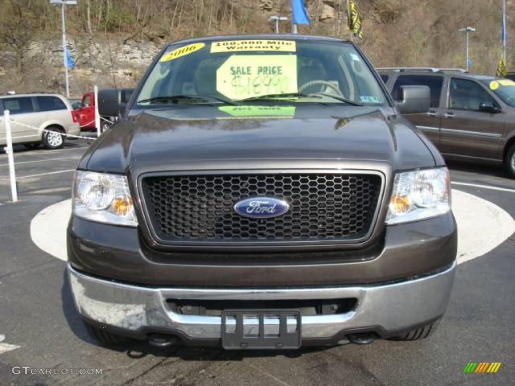 2006 F150 XLT SuperCab 4x4 - Dark Stone Metallic / Tan photo #7
