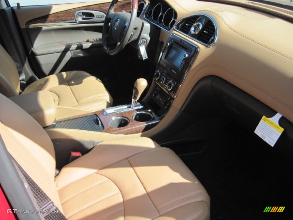 Choccachino Leather Interior 2013 Buick Enclave Leather AWD Photo #78118941