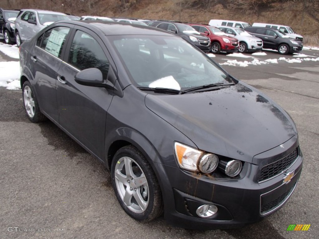 Cyber Gray Metallic 2013 Chevrolet Sonic LTZ Sedan Exterior Photo #78119549
