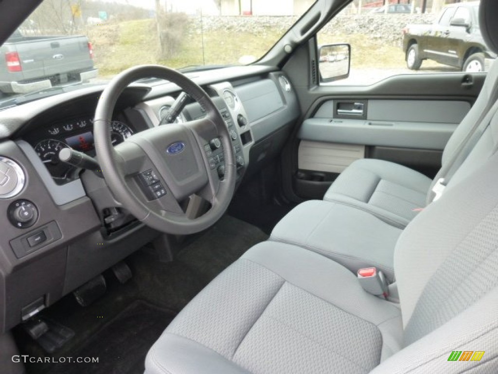 Steel Gray Interior 2012 Ford F150 XLT SuperCab 4x4 Photo #78119552