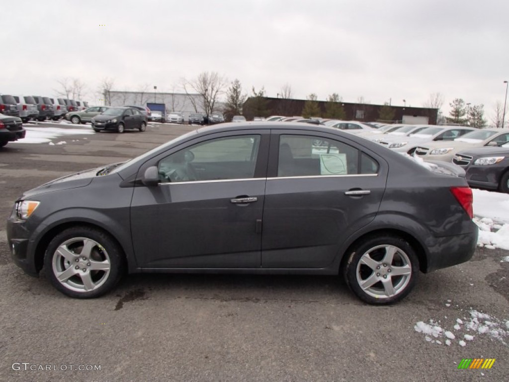 Cyber Gray Metallic 2013 Chevrolet Sonic LTZ Sedan Exterior Photo #78119568