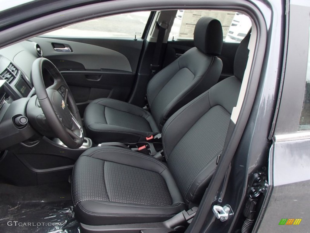 Jet Black/Dark Titanium Interior 2013 Chevrolet Sonic LTZ Sedan Photo #78119607