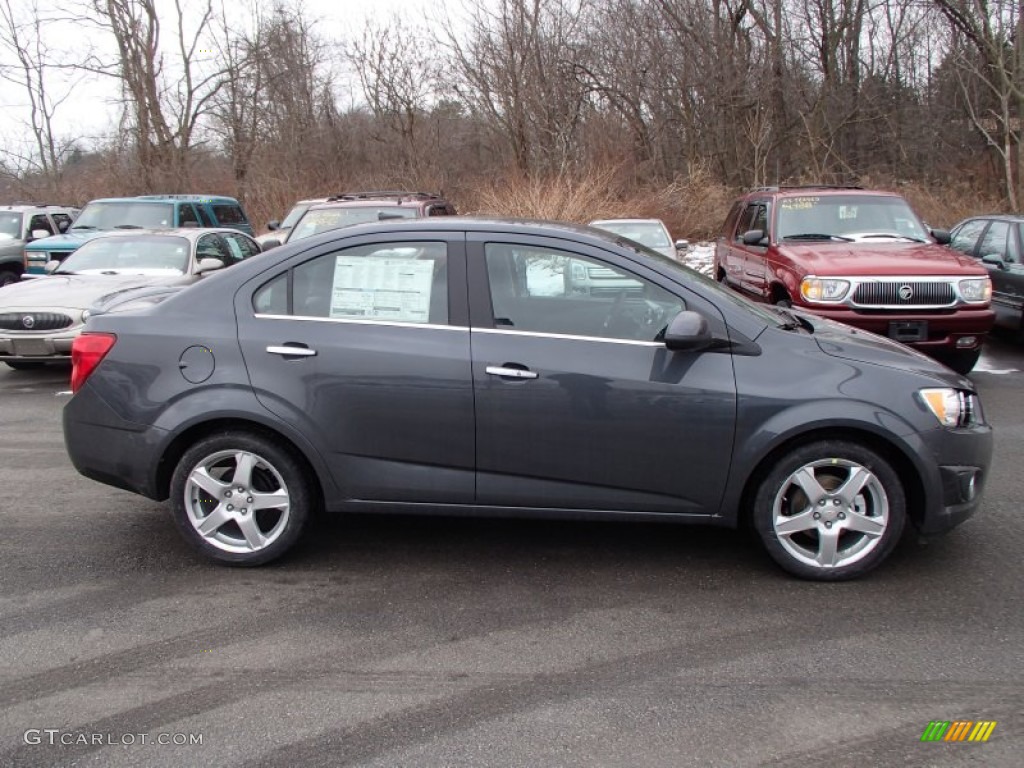 Cyber Gray Metallic 2013 Chevrolet Sonic LTZ Sedan Exterior Photo #78120791