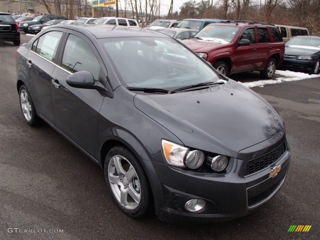 Cyber Gray Metallic 2013 Chevrolet Sonic LTZ Sedan Exterior Photo #78120797