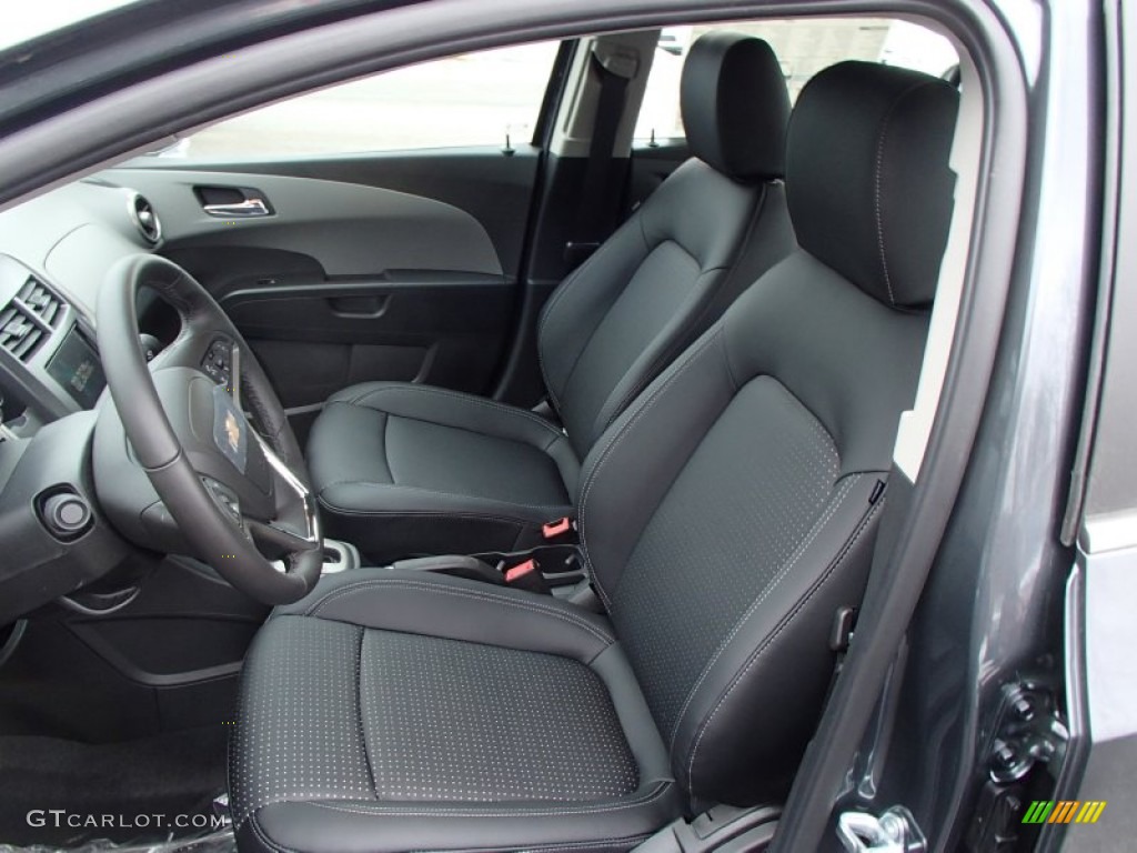 Jet Black/Dark Titanium Interior 2013 Chevrolet Sonic LTZ Sedan Photo #78120854