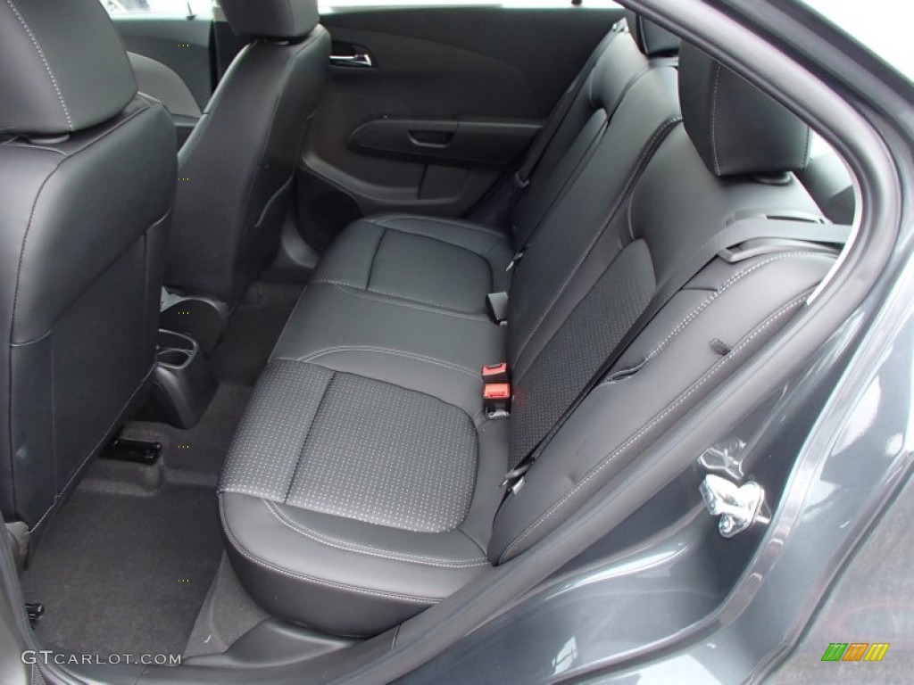 Jet Black/Dark Titanium Interior 2013 Chevrolet Sonic LTZ Sedan Photo #78120866