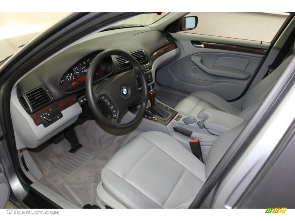 Grey Interior 2003 BMW 3 Series 325i Sedan Photo #78122700