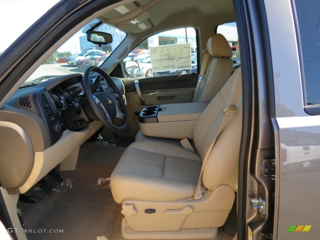 2013 Silverado 1500 LT Crew Cab - Mocha Steel Metallic / Light Cashmere/Dark Cashmere photo #9