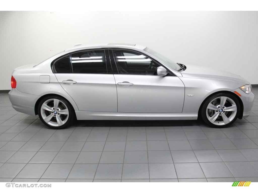 2010 3 Series 335i Sedan - Titanium Silver Metallic / Black photo #7
