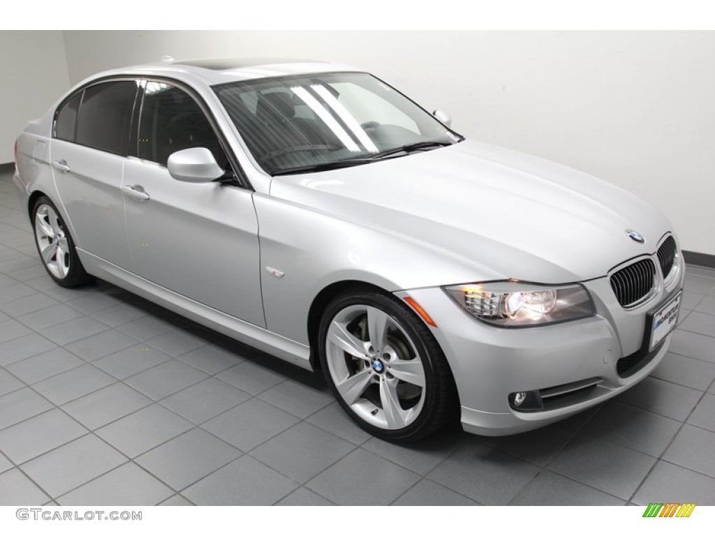 2010 3 Series 335i Sedan - Titanium Silver Metallic / Black photo #8