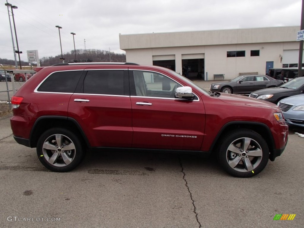 Deep Cherry Red Crystal Pearl 2014 Jeep Grand Cherokee Limited 4x4 Exterior Photo #78124569