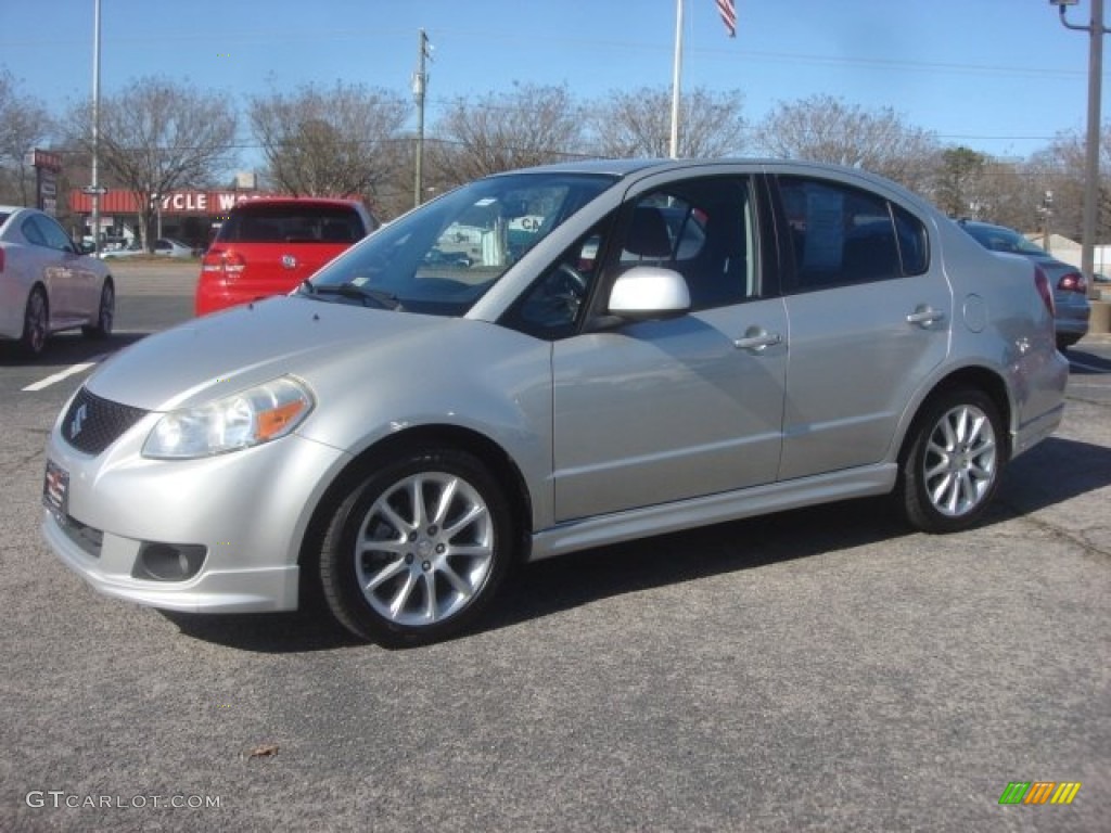 2008 SX4 Sport Touring Sedan - Quicksilver Metallic / Black photo #8