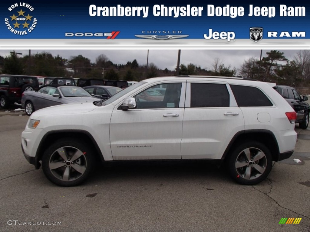 2014 Grand Cherokee Limited 4x4 - Bright White / Morocco Black photo #1