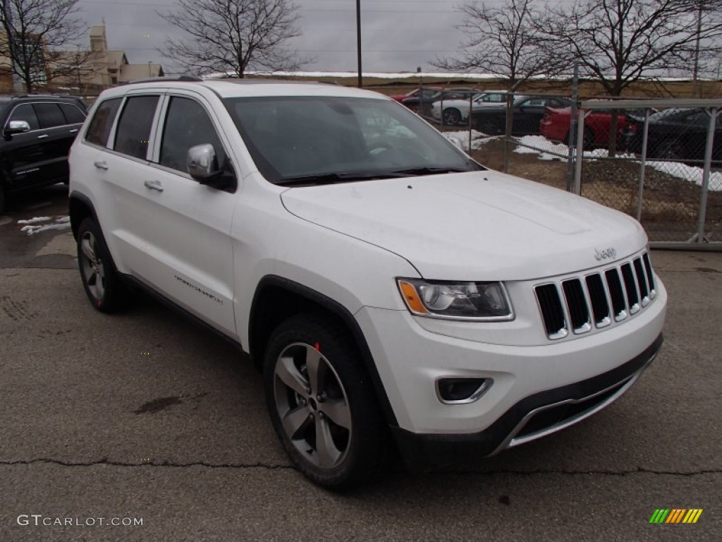 Bright White 2014 Jeep Grand Cherokee Limited 4x4 Exterior Photo #78125020