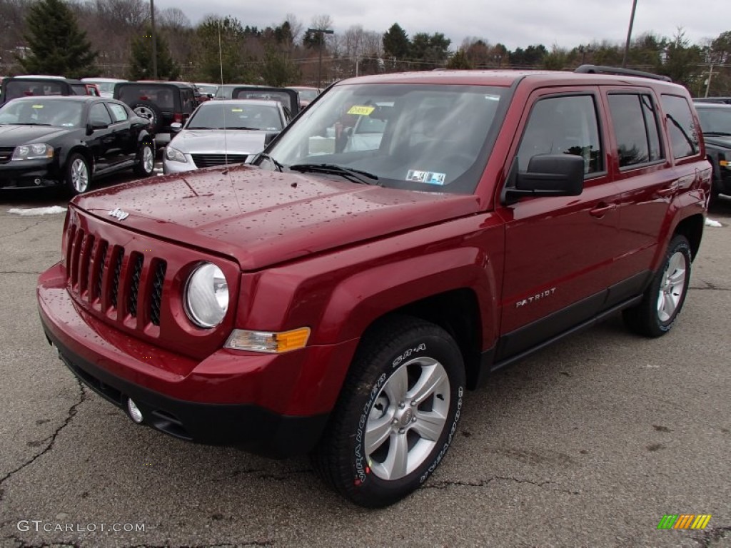 Deep Cherry Red Crystal Pearl 2014 Jeep Patriot Sport 4x4 Exterior Photo #78125435