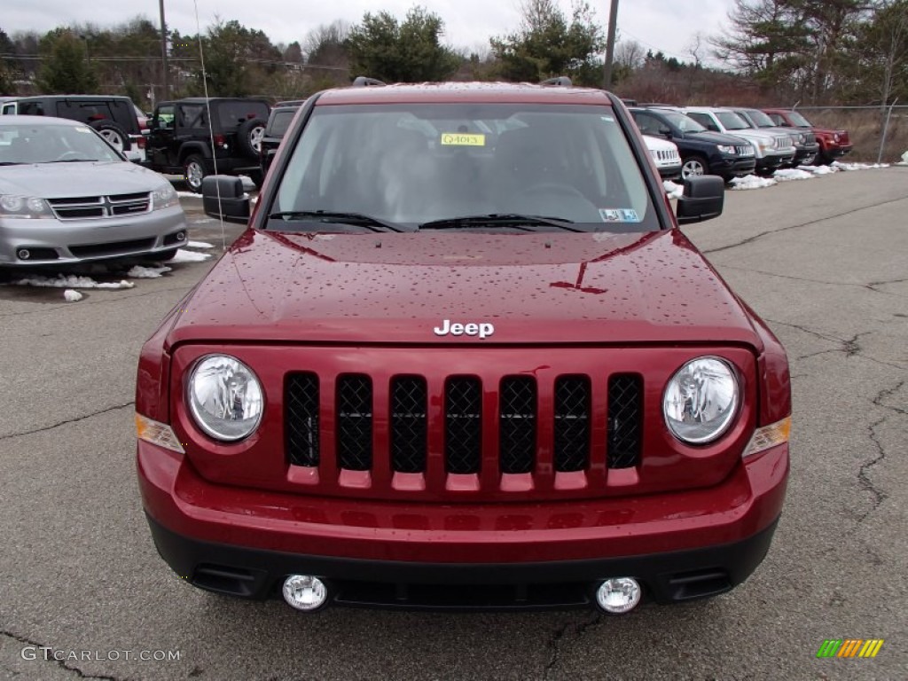 Deep Cherry Red Crystal Pearl 2014 Jeep Patriot Sport 4x4 Exterior Photo #78125457