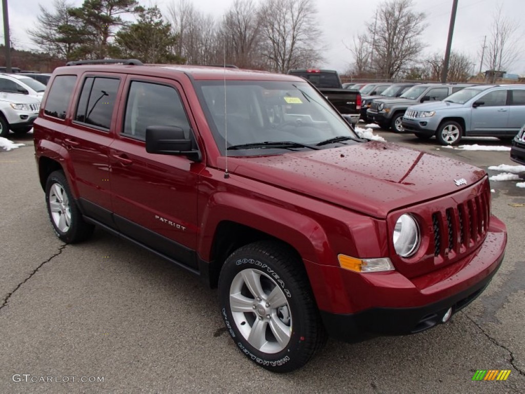 Deep Cherry Red Crystal Pearl 2014 Jeep Patriot Sport 4x4 Exterior Photo #78125483