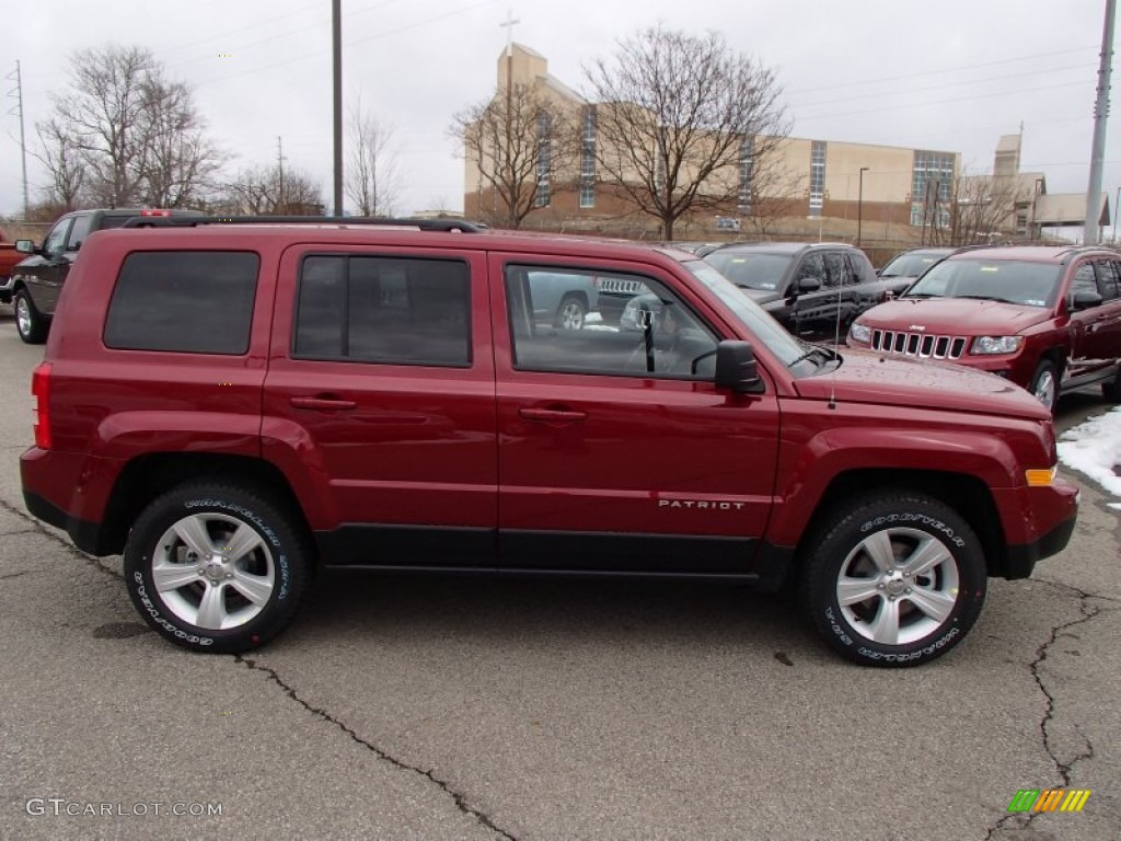 Deep Cherry Red Crystal Pearl 2014 Jeep Patriot Sport 4x4 Exterior Photo #78125517
