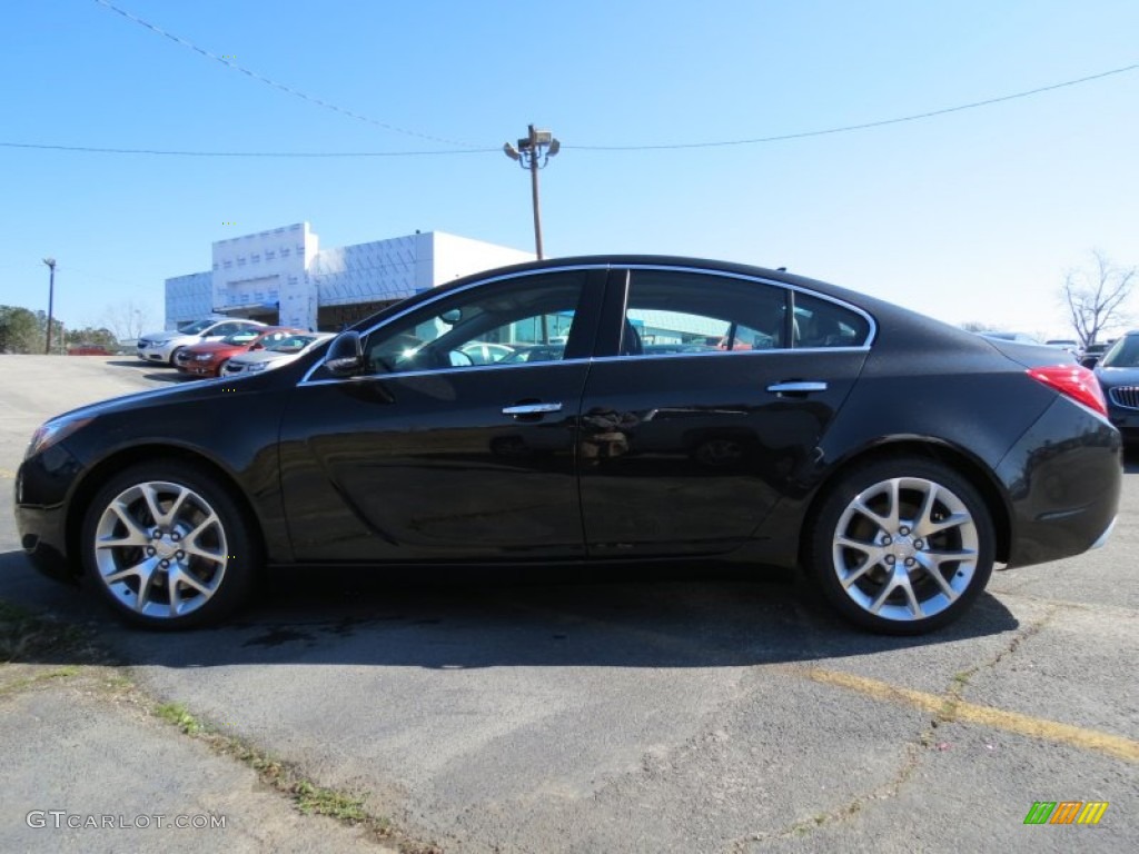 Black Diamond Tricoat 2013 Buick Regal GS Exterior Photo #78125620