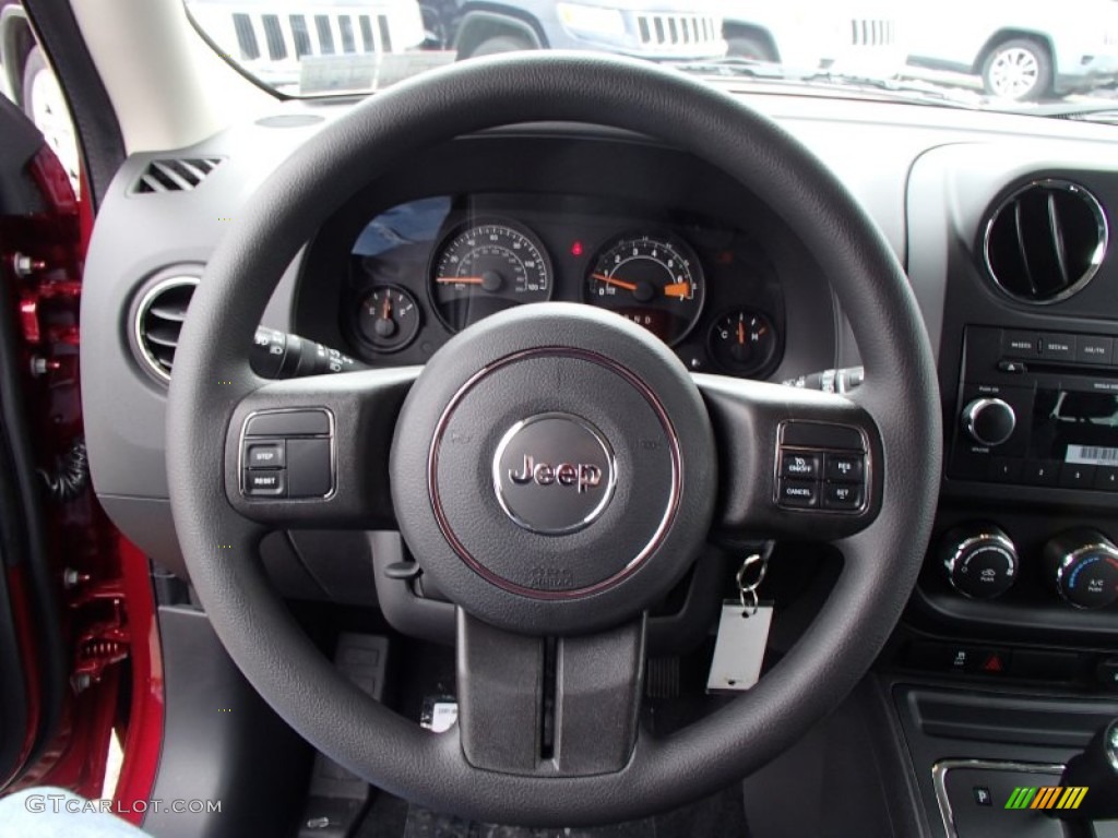 2014 Jeep Patriot Sport 4x4 Dark Slate Gray Steering Wheel Photo #78125877
