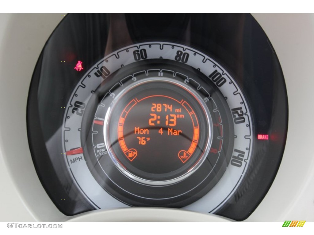 2012 Fiat 500 Pop Gauges Photo #78125908