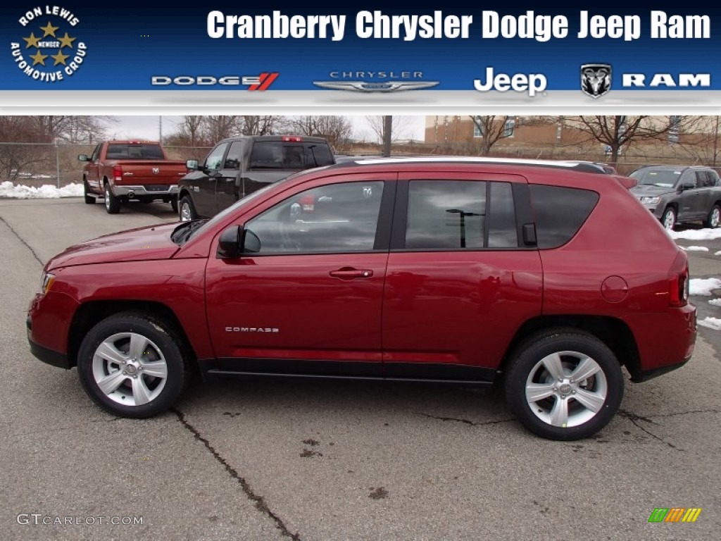 Deep Cherry Red Crystal Pearl Jeep Compass