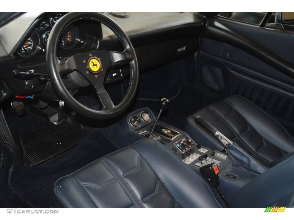 Blue Interior 1984 Ferrari 308 GTS Quattrovalvole Photo #78126573