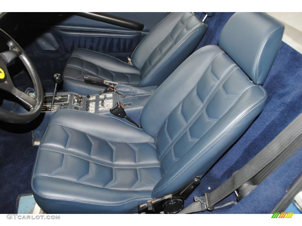 Blue Interior 1984 Ferrari 308 GTS Quattrovalvole Photo #78126610