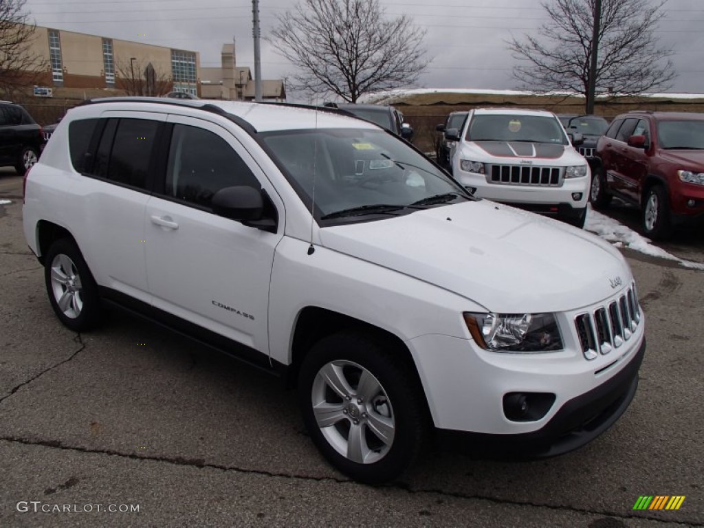 Bright White 2014 Jeep Compass Sport 4x4 Exterior Photo #78126872