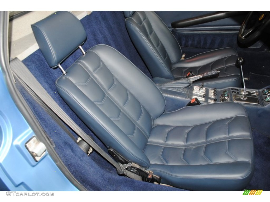 Blue Interior 1984 Ferrari 308 GTS Quattrovalvole Photo #78127016