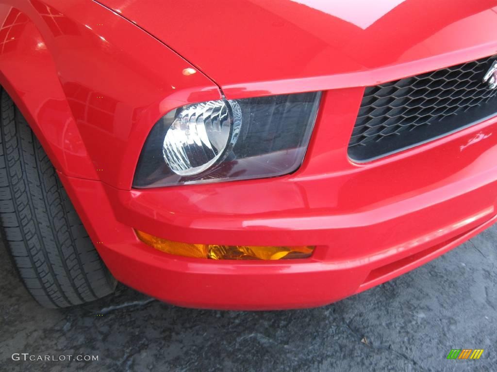 2007 Mustang V6 Premium Coupe - Torch Red / Medium Parchment photo #5