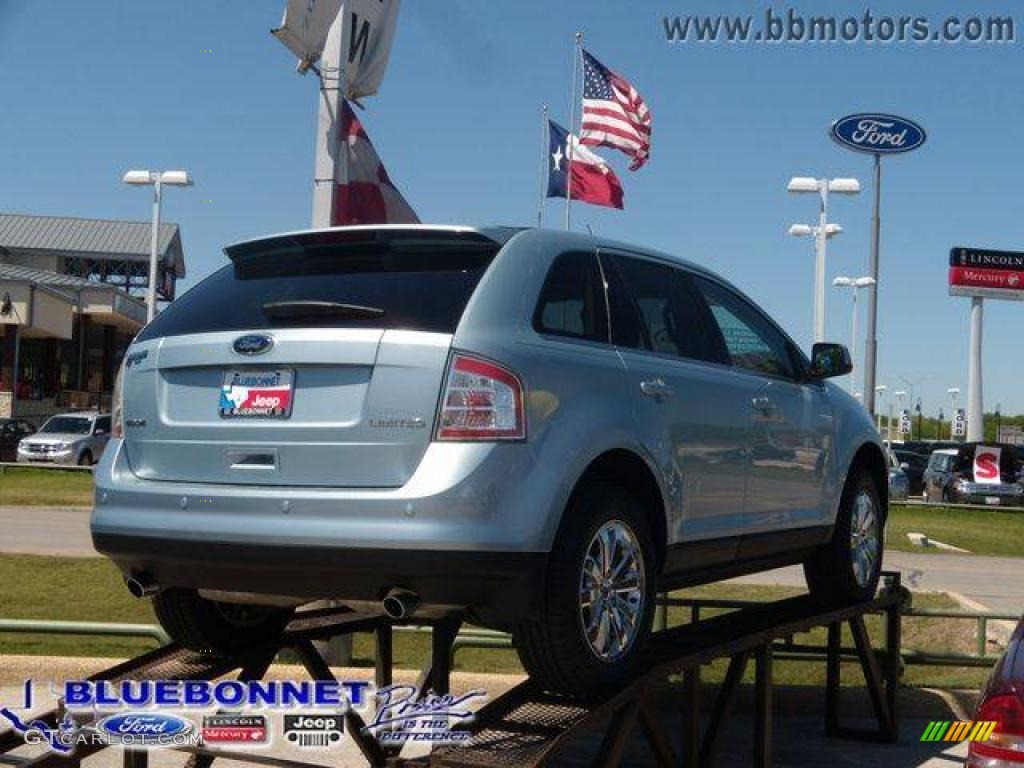 2008 Edge Limited - Light Ice Blue Metallic / Camel photo #3