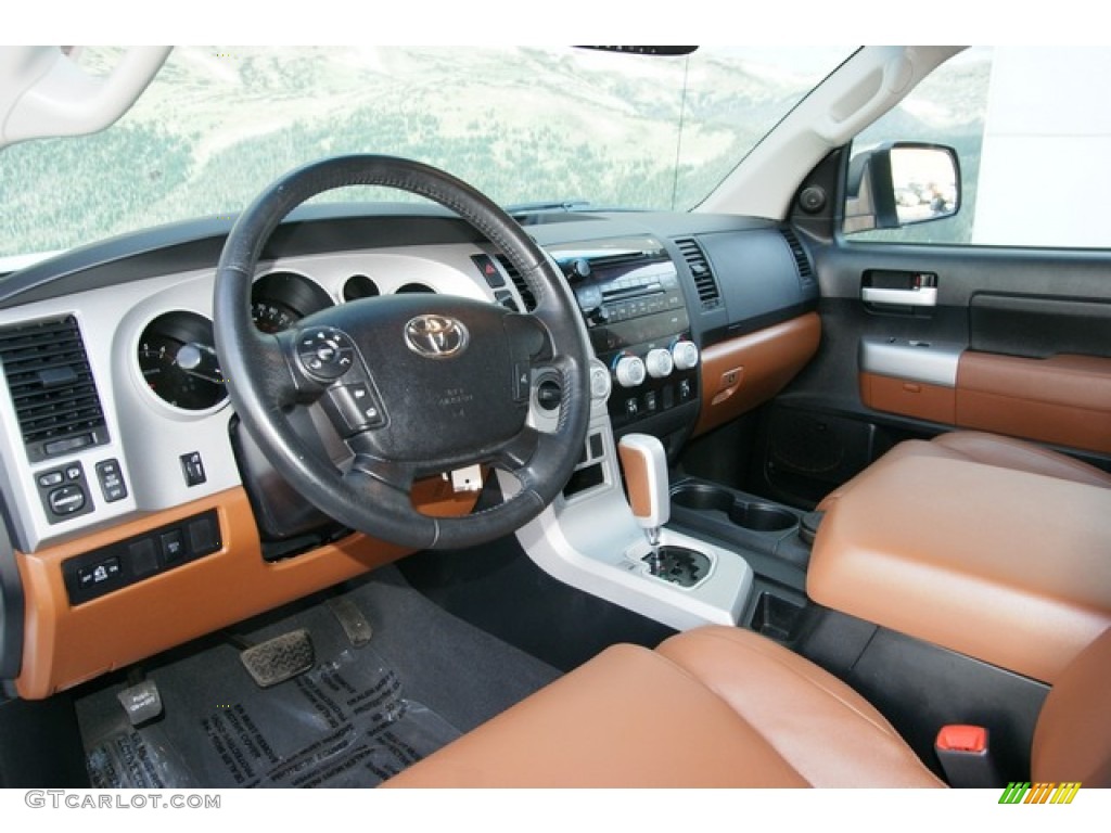Red Rock Interior 2008 Toyota Tundra Limited CrewMax 4x4 Photo #78130182