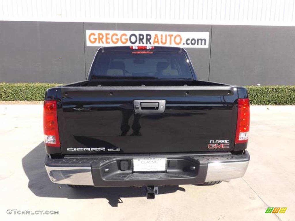 2013 Sierra 1500 SLE Crew Cab - Onyx Black / Very Dark Cashmere/Light Cashmere photo #6