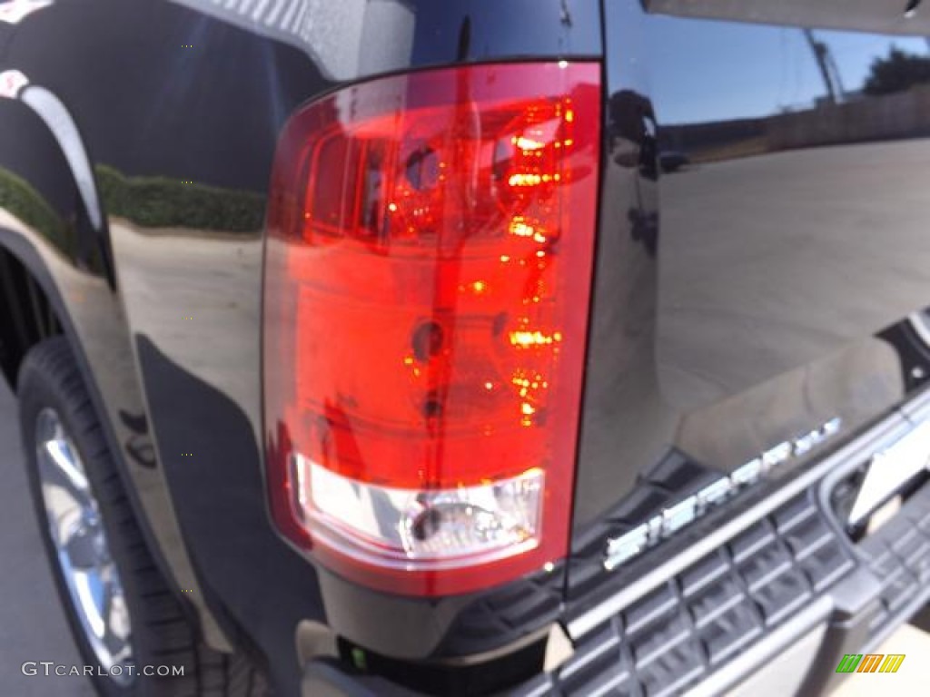 2013 Sierra 1500 SLE Crew Cab - Onyx Black / Very Dark Cashmere/Light Cashmere photo #16