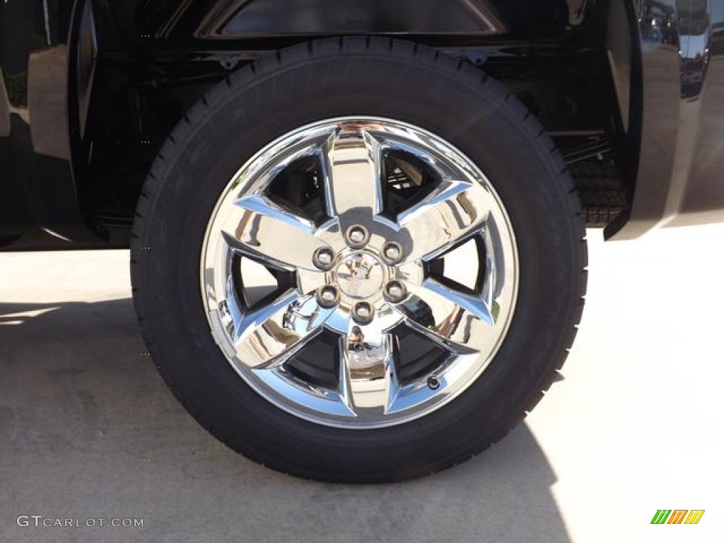 2013 Sierra 1500 SLE Crew Cab - Onyx Black / Very Dark Cashmere/Light Cashmere photo #17