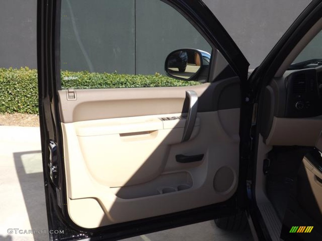 2013 Sierra 1500 SLE Crew Cab - Onyx Black / Very Dark Cashmere/Light Cashmere photo #32