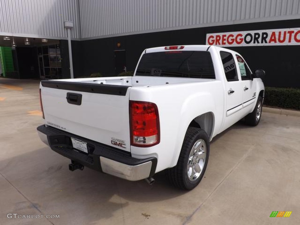 2013 Sierra 1500 SLE Crew Cab - Summit White / Ebony photo #7